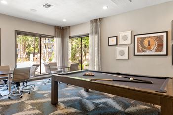 Resident lounge with billiard room